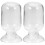 2Pièces Bocal À En Verre Transparent Rangement Décoratif 4