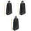 3Pièces Percussion Enfants Métal Noir Accessoire Musical 5