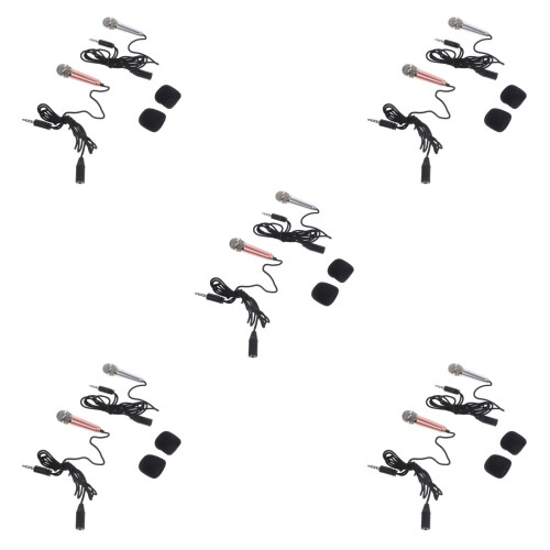 10Pièces Mini Microphone Handheld Coloré Pour Enregistrement Vocal 2