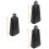 3Pièces Percussion Enfants Métal Noir Accessoire Musical 8