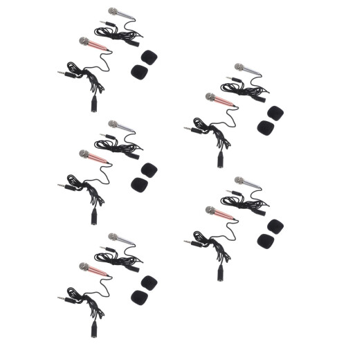10Pièces Mini Microphone Handheld Coloré Pour Enregistrement Vocal 1
