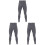 3Pièces Leggings Polyester Et Flexible 2
