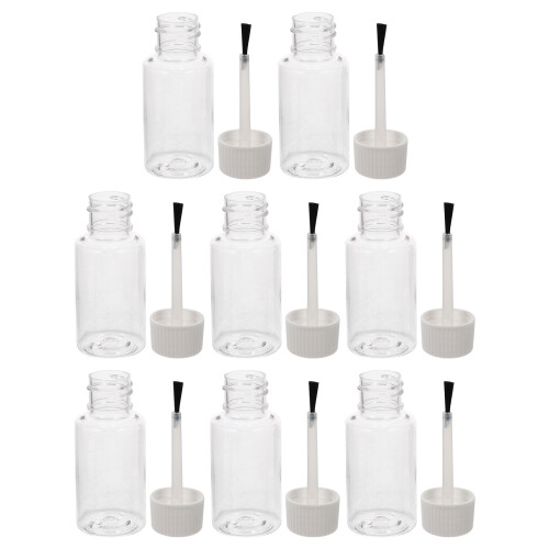 16Pièces Flacons Blancs Vides Pour Stockage Vernis Et 1