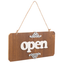 Bois Durable Ouvert Fermé Pour Porte Boutique Bar Café