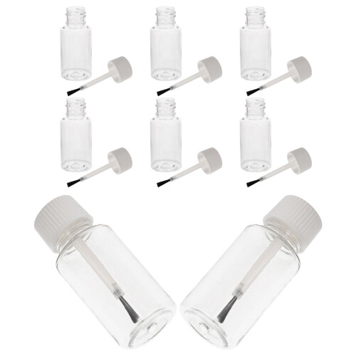 16Pièces Flacons Blancs Vides Pour Stockage Vernis Et 2
