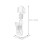 24Pièces Clips Porte-Prix Transparent Rotatifs Pour Vitrine 11