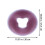 3Pièces Coussin Visage En Silicone Café Pour Relaxation 1