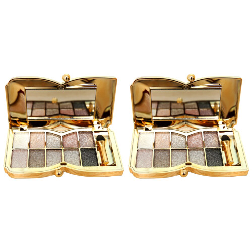 2Pièces Palette Ombres À Paupières Texture Douce 1