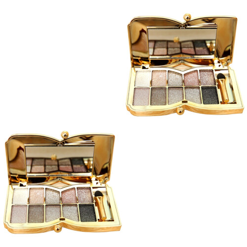 2Pièces Palette Ombres À Paupières Texture Douce 2