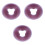 3Pièces Coussin Visage En Silicone Café Pour Relaxation 3