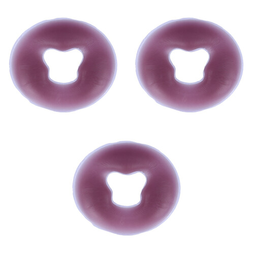3Pièces Coussin Visage En Silicone Café Pour Relaxation 2