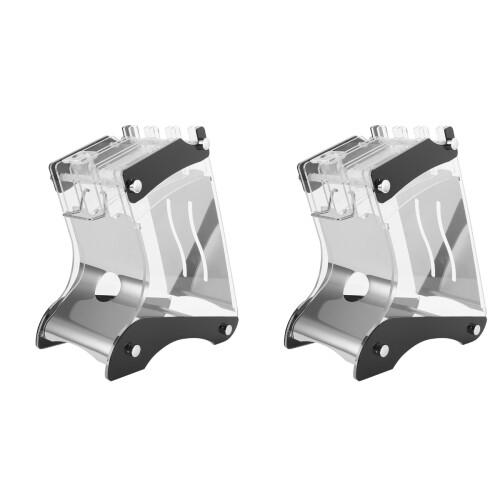 2Pièces Rack Transparent À Couteaux Bureau Couleurs Variées 1