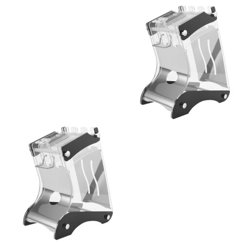 2Pièces Rack Transparent À Couteaux Bureau Couleurs Variées 2