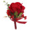 2Pièces Accessoire Mariage Boutonnière Rouge Résistante Chic 2