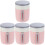 4Pièces Bols Isolants Rose Pour 4
