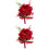 2Pièces Accessoire Mariage Boutonnière Rouge Résistante Chic 7