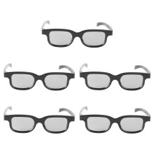 10Paires Lunettes Film 3D Polarisantes Noires Pour Cinéma