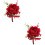 2Pièces Accessoire Mariage Boutonnière Rouge Résistante Chic 8