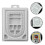 5Pièces Plateau Design Perles Plastique Gris Pour DIY 7