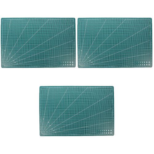 3Pièces Tapis De Travail Vert Double-Face Pour Couture Scrapbooking 2