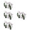 4Sets Assorted Color PVC Mini Trees and Deer Models for Diorama Use 8
