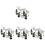 4Sets Assorted Color PVC Mini Trees and Deer Models for Diorama Use 3