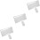 3Sets Wireless Keyboard Mouse Combo Silver Quiet Space-Saving Design 7