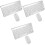 3Sets Wireless Keyboard Mouse Combo Silver Quiet Space-Saving Design 5