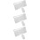 3Sets Wireless Keyboard Mouse Combo Silver Quiet Space-Saving Design 10