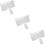 3Sets Wireless Keyboard Mouse Combo Silver Quiet Space-Saving Design 11