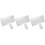 3Sets Wireless Keyboard Mouse Combo Silver Quiet Space-Saving Design 6
