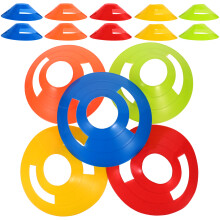 50Pcs Round Soccer Discs Pe Material Multicolor Sports Training Cones