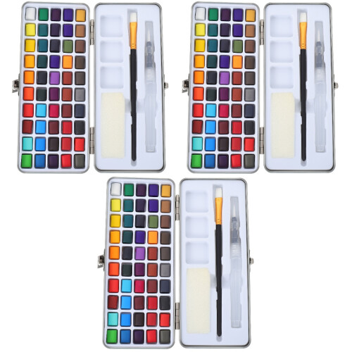 3Ensembles Peinture Solide Multi Couleurs Pratique 2