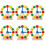 6Pcs Wood Clock Toy Kids Educational Number Shape Puzzle Assorted 2