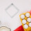 4Pcs Square Stainless Steel Mousse Rings Silver Cake Pastry Cutter 3