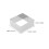 4Pcs Square Stainless Steel Mousse Rings Silver Cake Pastry Cutter 2
