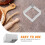 4Pcs Square Stainless Steel Mousse Rings Silver Cake Pastry Cutter 7