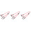 3Pcs Red Pet Dog Pulling Strap Double Head Design Traction Rope 4