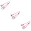 3Pcs Red Pet Dog Pulling Strap Double Head Design Traction Rope 9