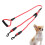 3Pcs Red Pet Dog Pulling Strap Double Head Design Traction Rope 11