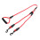 3Pcs Red Pet Dog Pulling Strap Double Head Design Traction Rope 1