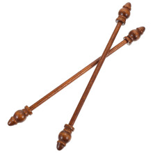 16Pcs Premium Wood Painting Hangers Brown Poster Scrolls for Wall Art