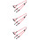 3Pcs Red Pet Dog Pulling Strap Double Head Design Traction Rope 8