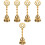 5Pièces Cloche Rituelle Solide En Pour Usage Altar 6