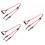 3Pcs Red Pet Dog Pulling Strap Double Head Design Traction Rope 7