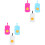 6Pcs Infant Wipes Storage Box Portable Plastic Tissue Holder Assorted 3