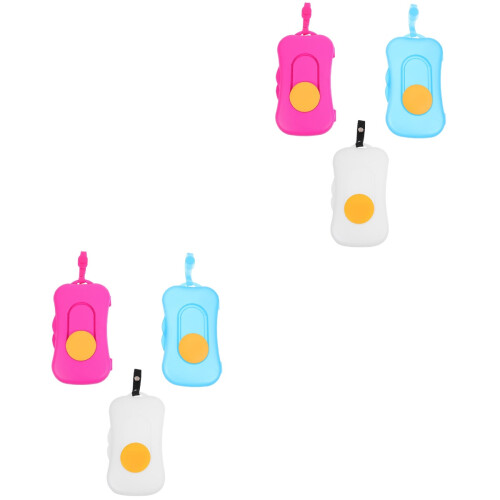 6Pcs Infant Wipes Storage Box Portable Plastic Tissue Holder Assorted 2
