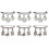 6Pcs Elegant Silver Alloy Shawl Clips for Sweaters and Jackets 4