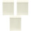 3Pcs Durable White Iron Wall-Mounted Letter Storage Box Secure 5
