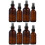 8St Make-Up Sprayfles , Koffiekleur, Navulbaar Met 5